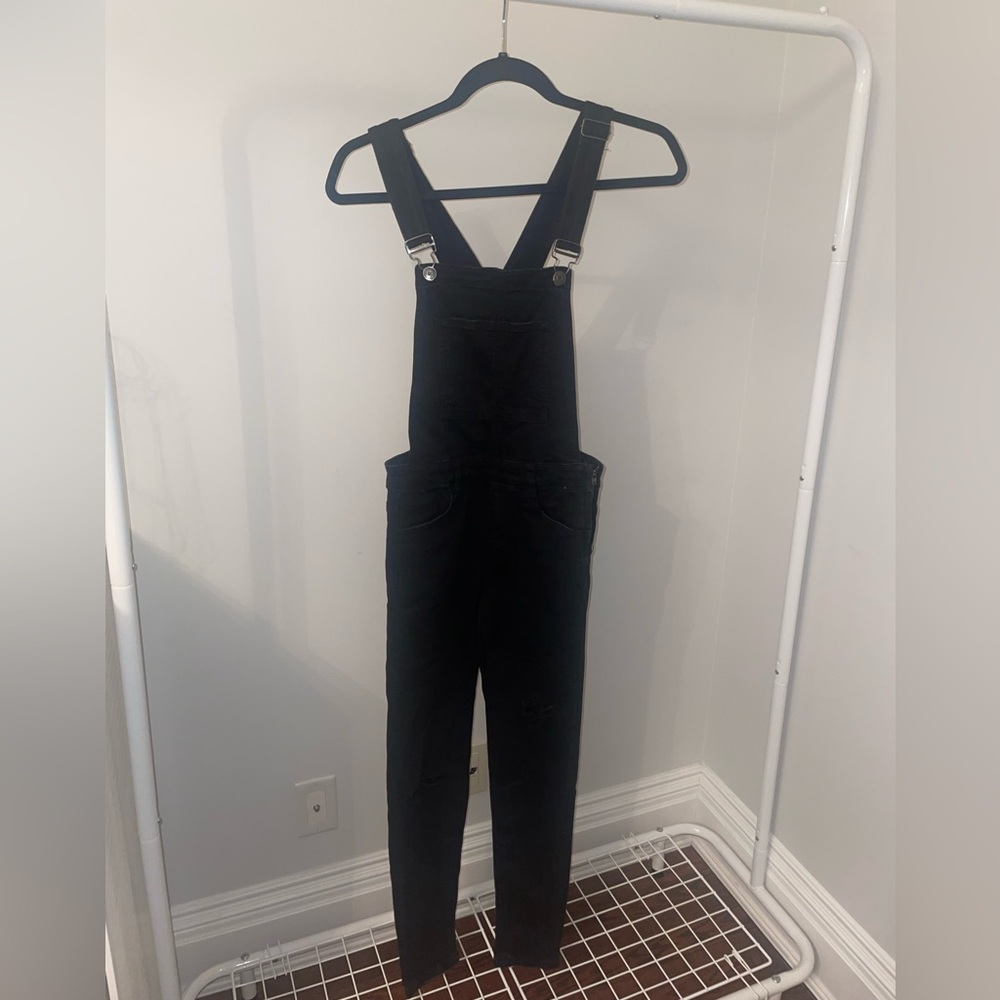 Pull&Bear Black Jean Overalls